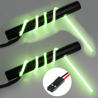 φ2フレキシブルLED 180mmダブル (GR) [LED-19-18D-GR]