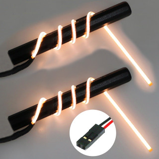 φ2フレキシブルLED 180mmダブル (OR) [LED-19-18D-OR]