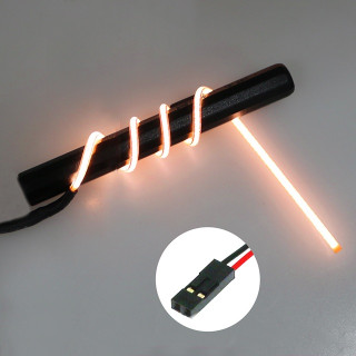 Φ2フレキシブルLED 180mmシングル(OR) [LED-19-18S-OR]