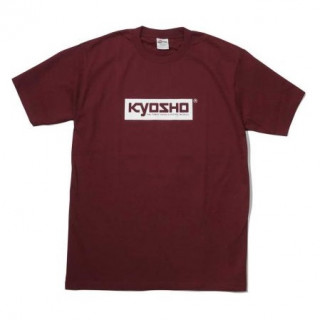 KYOSHO ボックスロゴTシャツ(バーガンディ/XL) [KOS-TS01BG-XL]