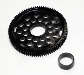 F1 64ピッチスパーギヤ(ブラック/90T/ワイドタイプ) [Z3190W#]