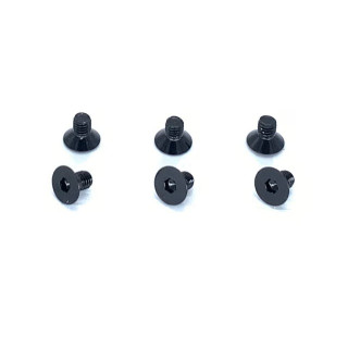 アルミヘックス皿ビス M3×5mm(ブラック/6pcs) [SAX-305BK]