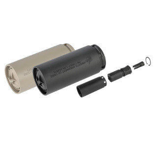 5KU KACタイプQDC/MCQ-PRT QDサプレッサー&シュラウドセットFDE 14mm逆ネジ [MT002FDE]