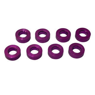 軽量アルミセッティングスペーサー パープル M3用 厚さ2.5mm [TP-43225]