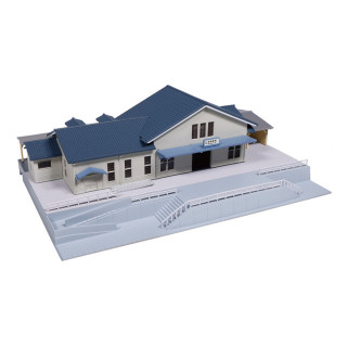 近郊形地上駅舎(モノトーン)  [23-211D]