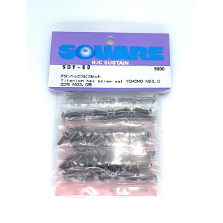 チタンヘックスビスセット ヨコモMD3.0用 [SDY-60]