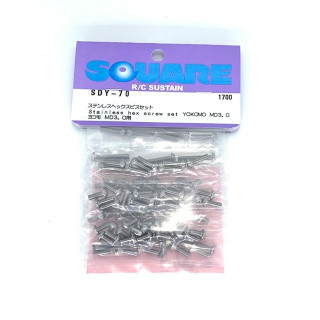 ステンレスヘックスビスセット ヨコモMD3.0用 [SDY-70]