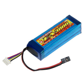 Li-Poバッテリー EA3000/3S 11.1V 1C 送信機用筒型 [3197U]