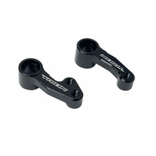 アソシB84用アルミステアリングベルクランク 超かっちょええブラック [TE-AEB84ABC]