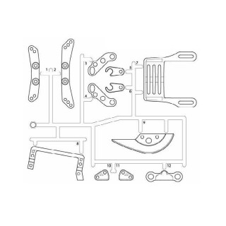 TA08 PRO Tパーツ(ダンパーステー) ※アフターパーツ※ [19115533]