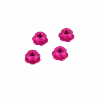 BuzzBreak BB LOCK NUT(ローハイトセレートタイプ / ビンク / 4pcs) [BB-LN-015]