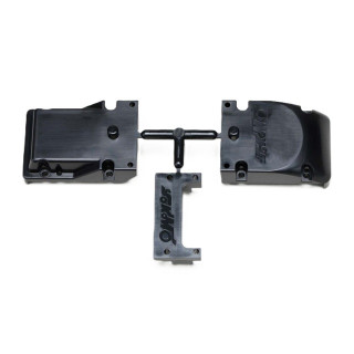 Works'91 TeamSpec用 バルクヘッド/センターキャップセット(ブラック) [YZ-302CPB]