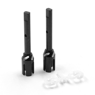 アルミメインドライブシャフトジョイント ブラック Tamiya TT02シリーズ [TATT-088BK]