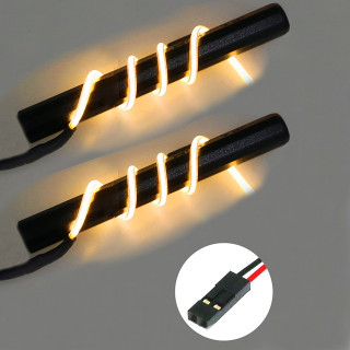 Φ2フレキシブルLED 70mmダブル (OR) [LED-19-7D-OR]