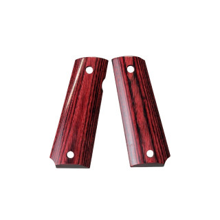 ウッドグリップ ガバメント / 45AUTOスムース / レッド [AWG-1402]