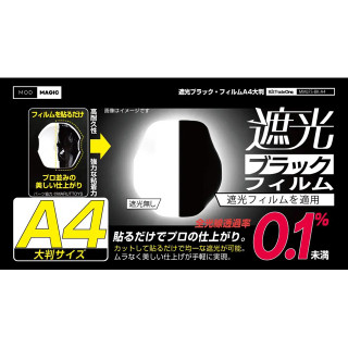 ビットトレードワン 遮光ブラックフィルム  大判A4サイズ [MMLFS-BK-A4]