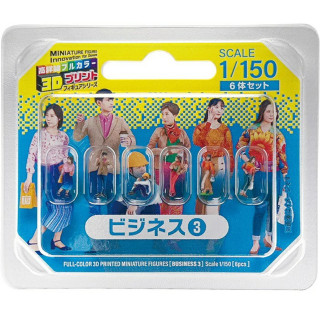 takeda 1/150 ジオラマ人形 3Dフルカラー 6体入り コンセプトシリーズ ビジネス3 [55-0110]