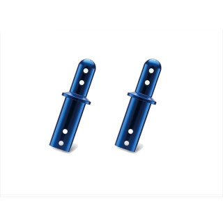 アルミボディマウントキャップS(タミヤ用/ブルー) [TGE-130BY]