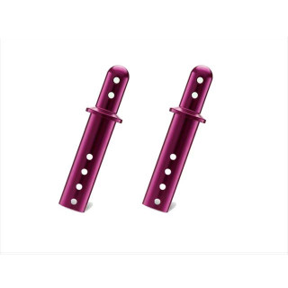 アルミボディマウントキャップM(タミヤ用/パープル) [TGE-138P]