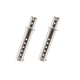 アルミボディマウントキャップL(タミヤ用/シルバー) [TGE-146S]