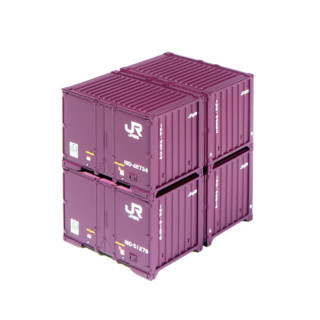 2段積みコンテナ19D(新塗装・4個口) 6組入 [23-350-A]