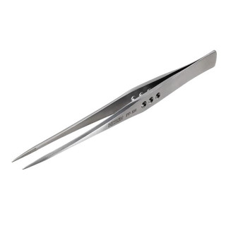 HOZAN ステンレス強力型ピンセット 直型(ロング)先端幅：0.5mm[PP-104]