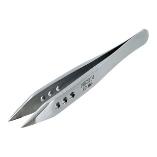 HOZAN ステンレス強力型ピンセット 直型(ショート)先端幅：0.5mm [PP-105]