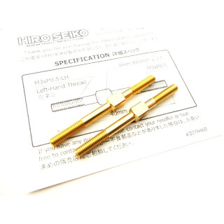 アルミターンバックルセット M3×40 (Gold)  2pcs [HS-48555B]