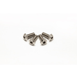 64チタン切削ロープロヘッドヘックススクリューM3×8 (4pcs)  [HS-48855B]
