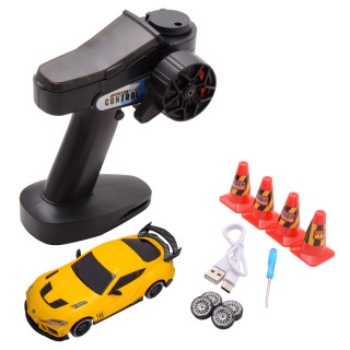 【予約】 APECAR 1/43 RC ドリフトカー スープラ イエロー *SP4301-YL