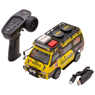 【予約】 APECAR 1/24 4WD RCカー デリカ イエロー *JXC5813B-Y