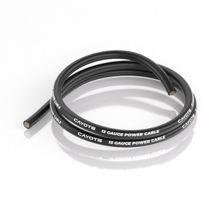 CAYOTE 13AWG スリムシリコンワイヤー 1M ブラック 外径3.5mm [CYECW04]