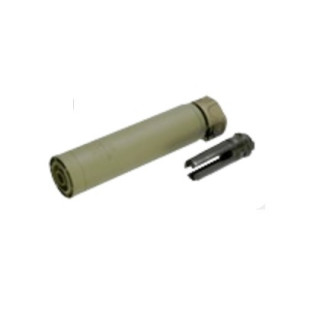 AngryGun Surefire SOCOM556RC3タイプQDサイレンサー14逆FDE [AGRC3DFDE]