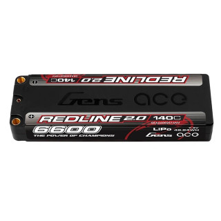 Gens ace Redline 6600mAh 7.4V LiPo2S140C [GEA66002S14NV]