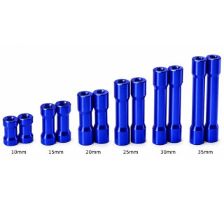 ラウンドシェイプアルミポスト30mm (blue/2pcs) [0876-FD]