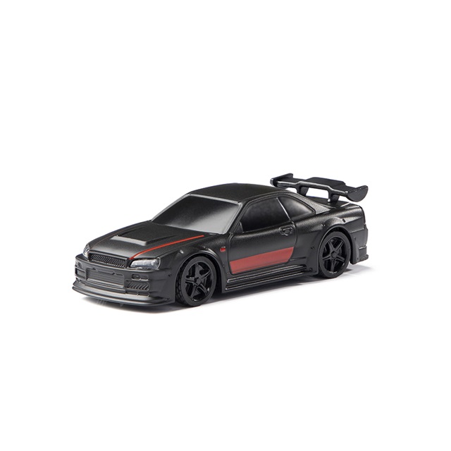 TURBO RACING 1/76スケール C74ブラック オンロードカー [C74