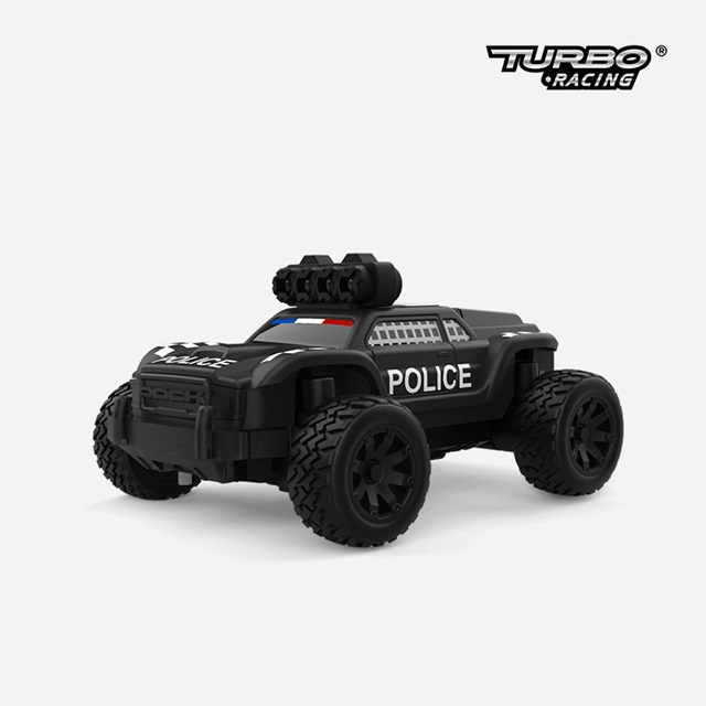 TURBO RACING 1/76スケール C82ブラック オフロードカー [C82 TURBO RACING 1/76スケール C82ブラック オフロードカー [C82