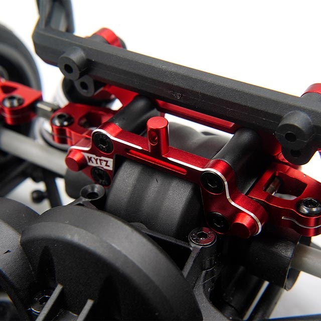 アルミリヤボディポストタワー 京商FAZER Mk2用 レッド [KYFZ アルミリヤボディポストタワー 京商FAZER Mk2用 レッド [KYFZ