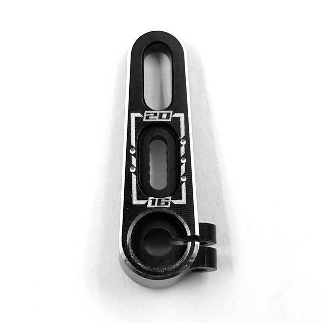 25Tアルミアジャスタブルサーボホーン ブラック 15.5mm to 20mm 25Tアルミアジャスタブルサーボホーン ブラック 15.5mm to 20mm