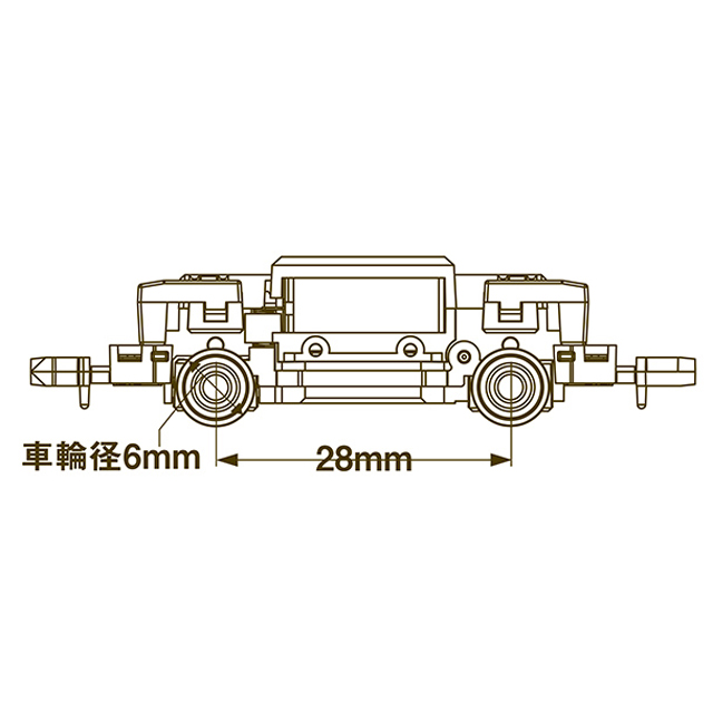 Nゲージ動力ユニット TM-TR07(2軸車用) [314547] - スーパーラジコン