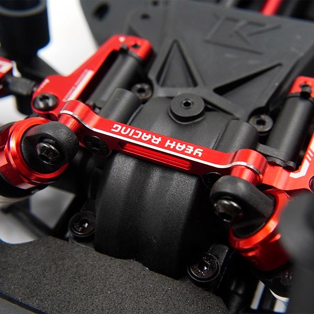 アルミフロントショックタワー 京商FAZER Mk2用 レッド [KYFZ
