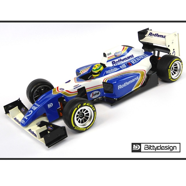 F1 Type-6R 1/10クリアーボディライトウエイト [BDF1-T6R