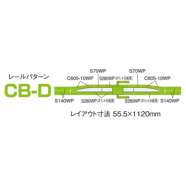 ワイドレール 複線駅セット(レールパターンCB-D) [91014]] - スーパー